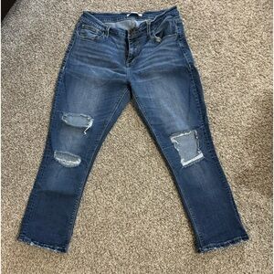 Daytrip Cropped Capri Jeans Cuffed Capris Denim Size 31